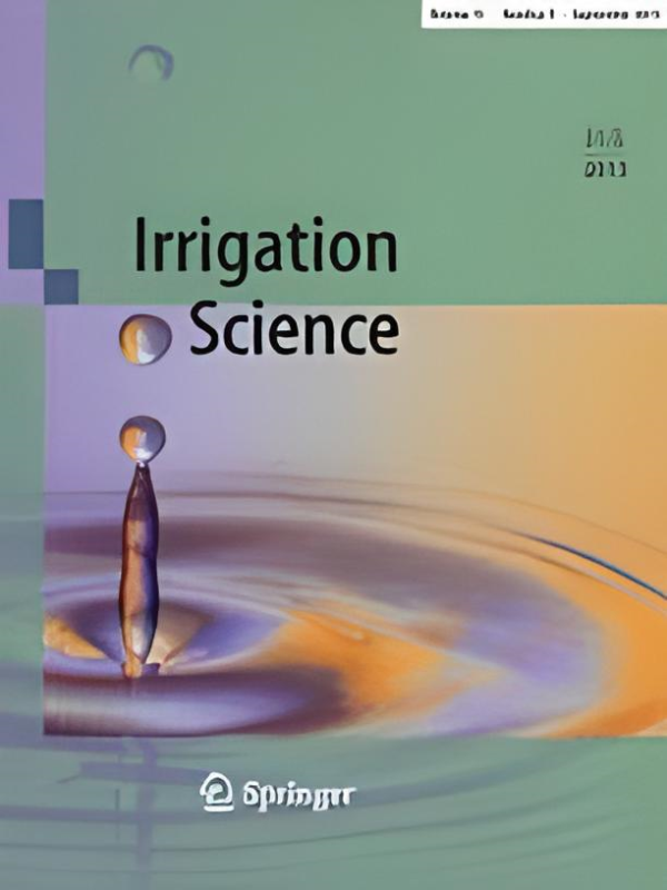 Makalemiz, sektörümüzün en prestijli dergilerinden olan  ''Irrigation Science'' dergisinde yayımlandı