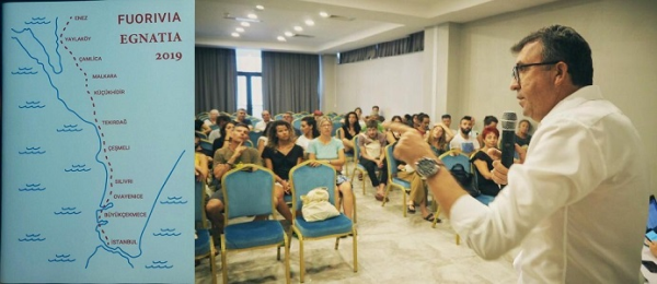 TARİHİ ROMA-İSTANBUL YOLUNU İNCELEYEN FUORIVIA EGNATIA GRUBUNU İLİMİZDE AĞIRLAYARAK, EDİNİMLERİNİ PAYLAŞTIK