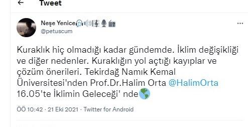 TRT Radyo 1'de 16:05'te kuraklığı konuşacağız 