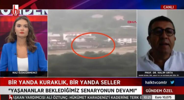 Halk Tv'de yayınlanan Gündem Özel programının canlı yayınına katılarak ''Dünyamız ve ülkemizdeki kuraklık ve sel felaketine ilişkin açıklamalarda bulunduk.''